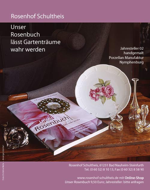 Plakat Historische Rosen von Schultheis